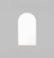 Cove Arch Leaner Mirror | White | Print Decor
