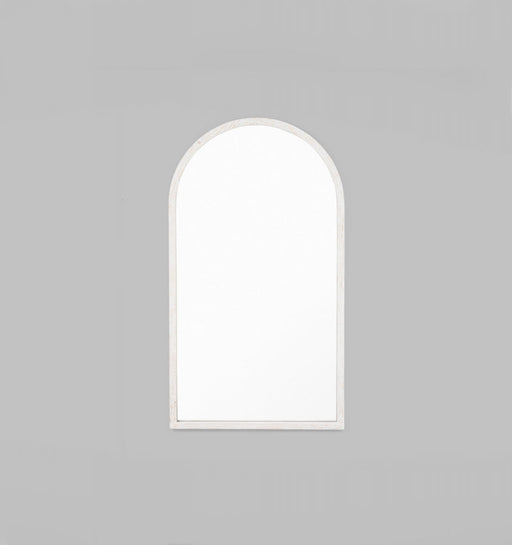 Cove Arch Leaner Mirror | White | Print Decor