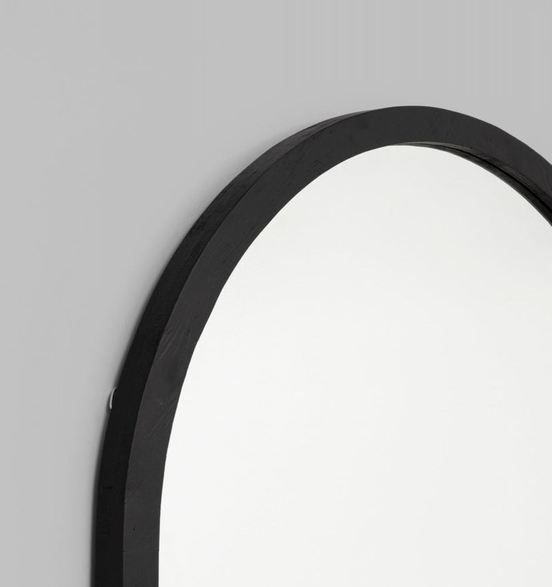 Cove Arch Mirror | Black | Print Decor