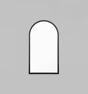 Cove Arch Leaner Mirror | Black | Print Decor