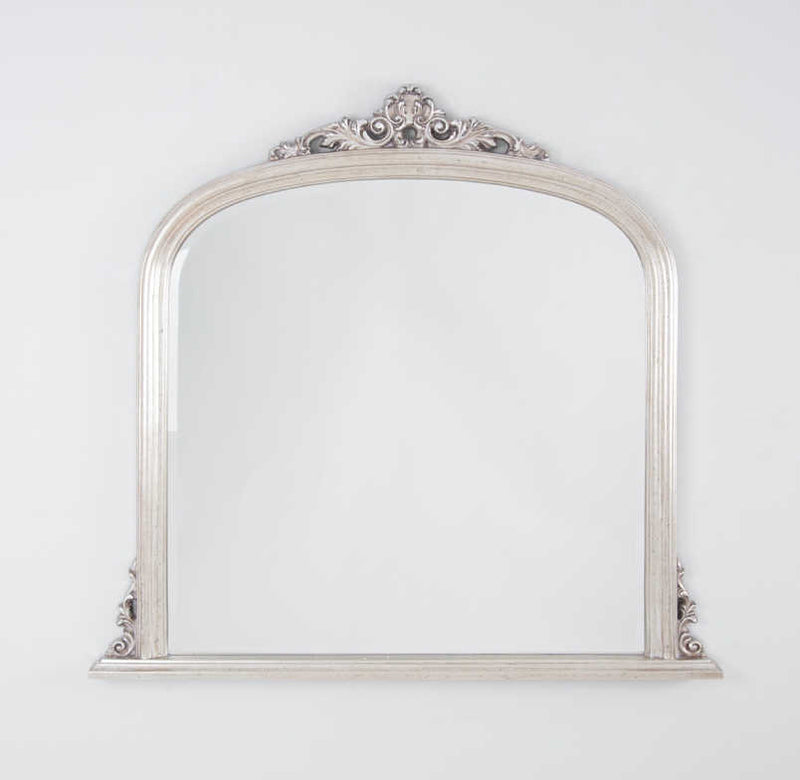 Over Mantel Mirror (Warm Silver)