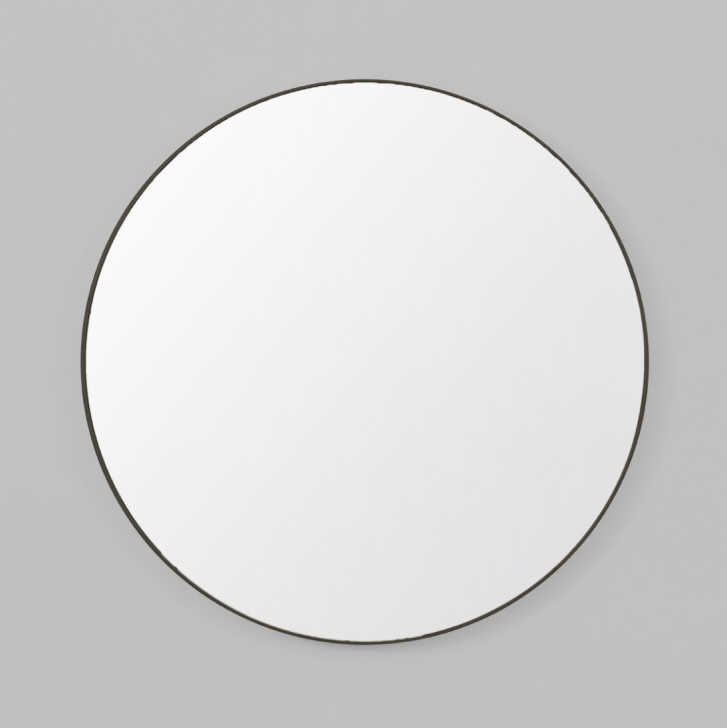 Print Decor | Modern Circular Mirror | Black