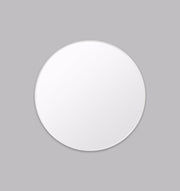 Modern Circular Mirror Bright White | Print Decor