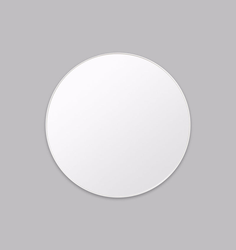 Modern Circular Mirror Bright White | Print Decor