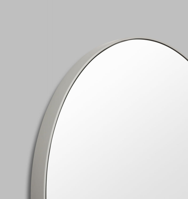 Modern Circular Mirror Mid Grey