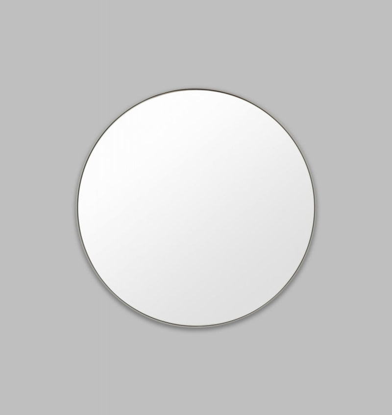 Modern Circular Mirror Grey