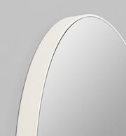 Modern Circular Mirror | White | Print Decor 