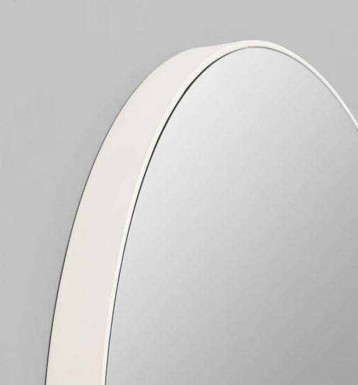 Modern Circular Mirror | White | Print Decor 