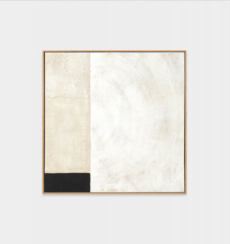 Formation Black 1 Framed Canvas 