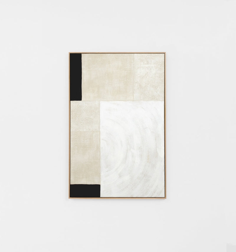 Formation Black Landscape | Framed Canvas