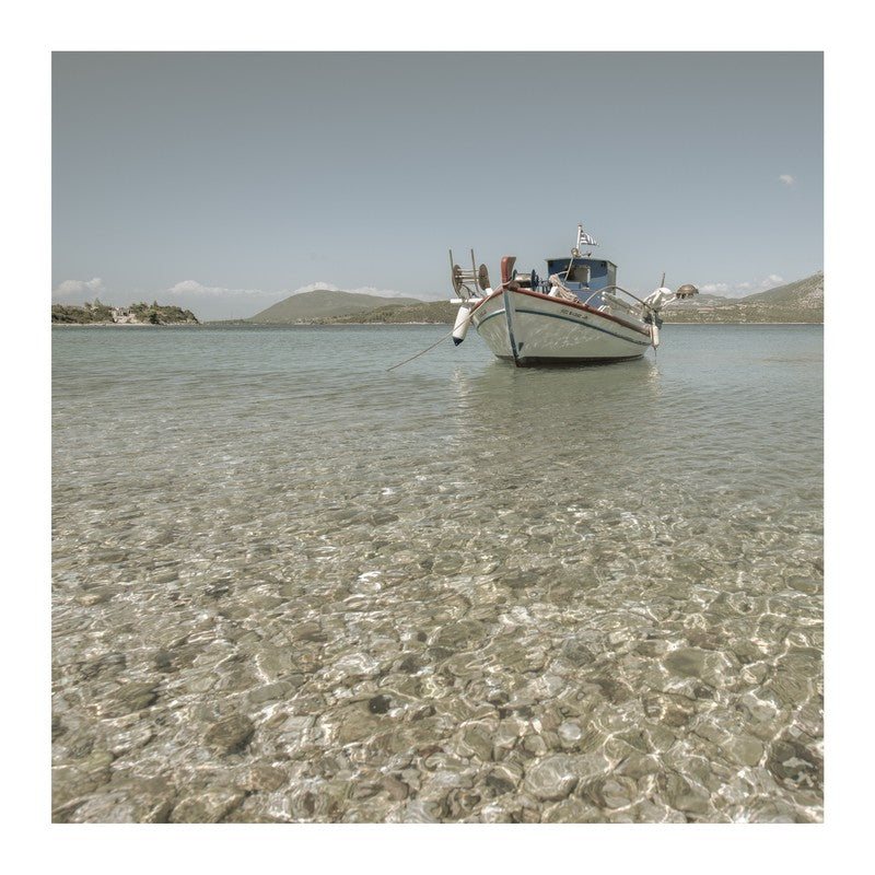 Greece Lefkada Boat | Square Format | by Nick Psomiadis