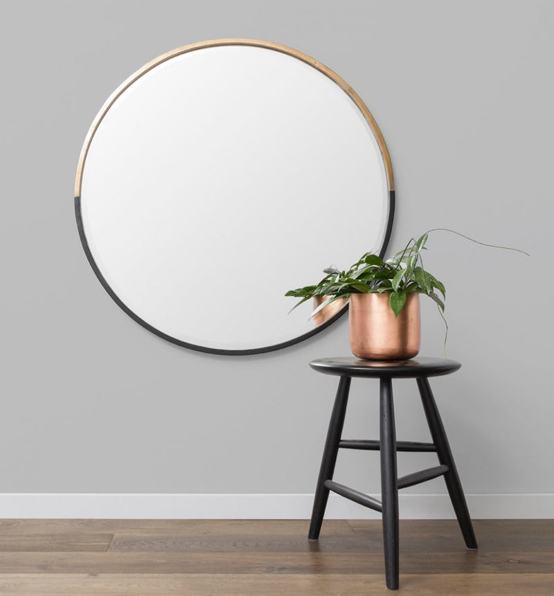 Clearance Stock Brass and Black Mirror 110 cm