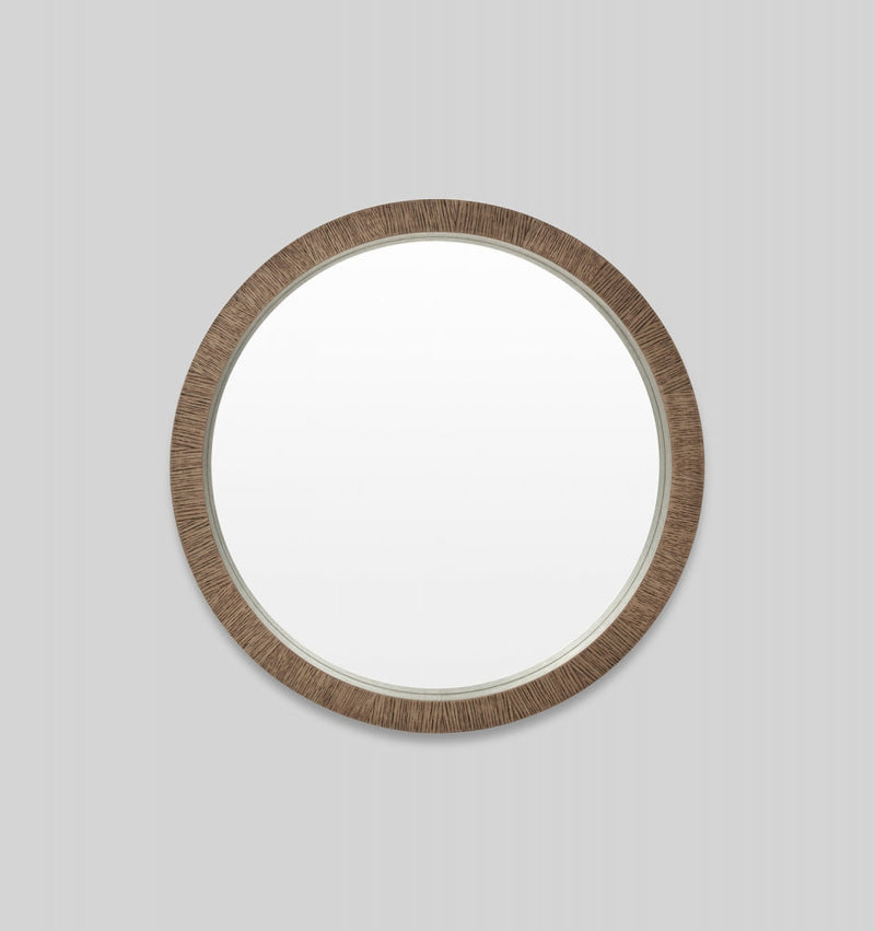 Hazel wood framed mirror