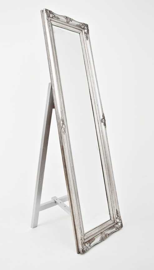 Princess Free-standing Floor Mirror - Silver
