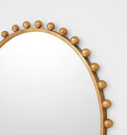 Luna Round Gold Mirror
