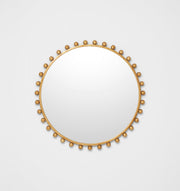 Luna Round Gold Mirror