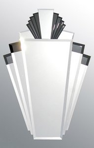 Manhattan High (Black) | Art Deco Mirror