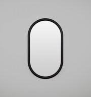 May Oval Black 85 x 145 cm