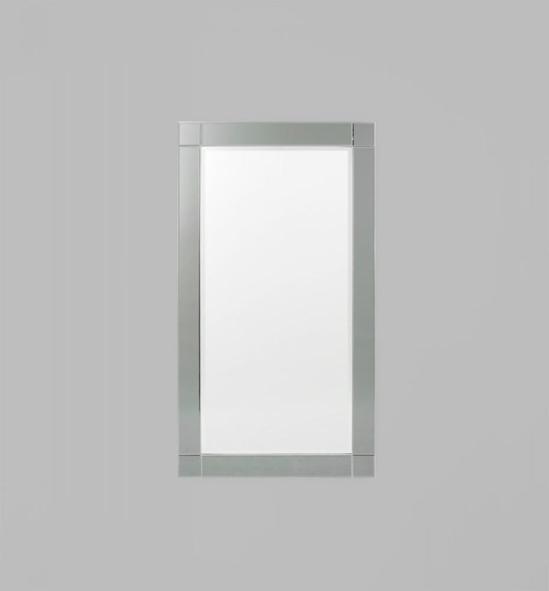 Milan Mirror,  Silver/Black Mirror