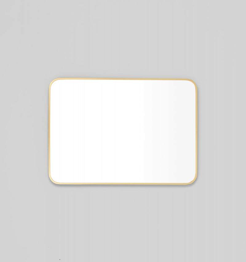 Simplicity Curve Rectangle | Brass