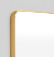 Simplicity Curve Rectangle Brass