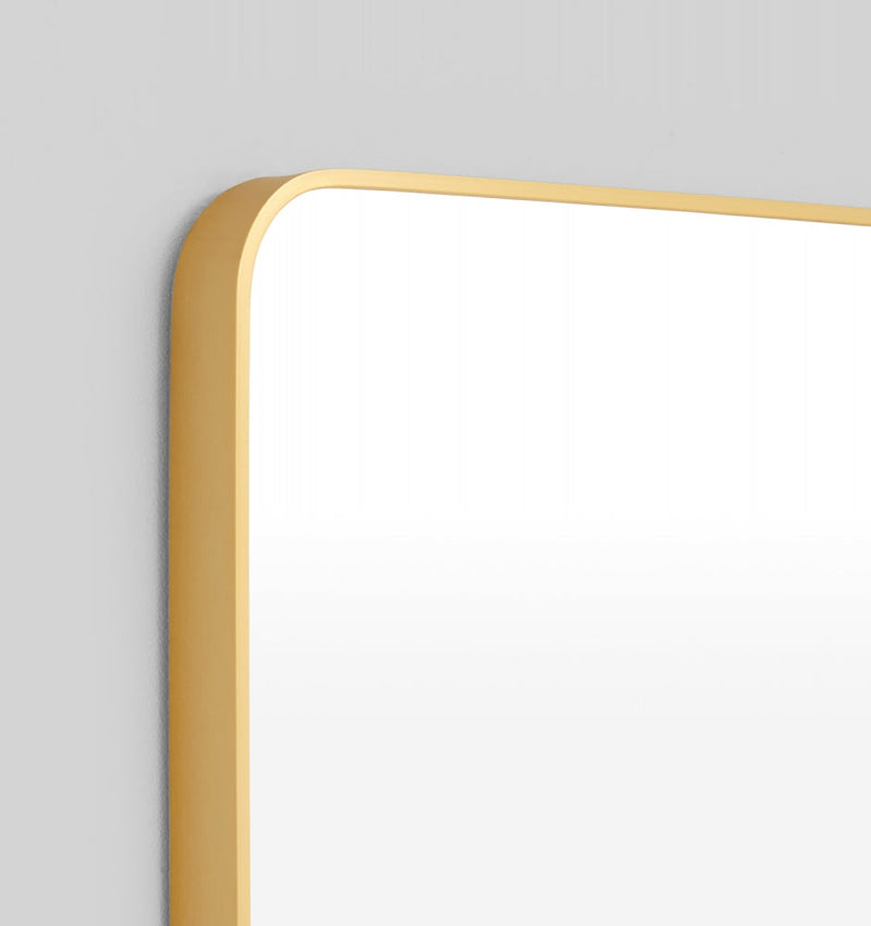 Simplicity Curve Rectangle Brass