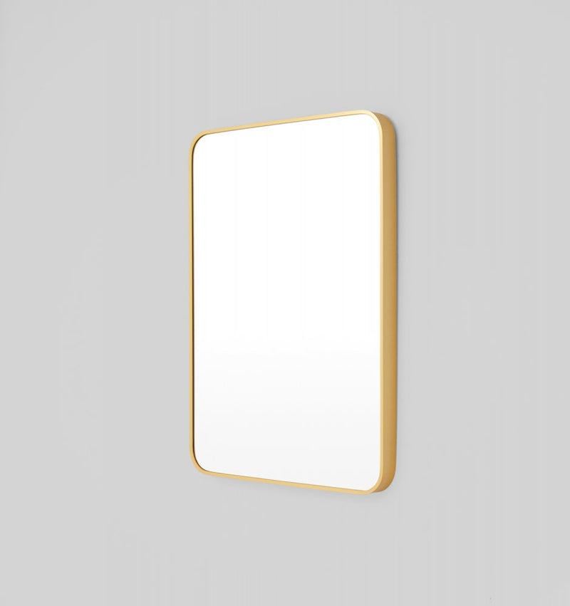 Simplicity Curve Rectangle | Brass