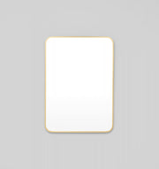 Simplicity Curve Rectangle Brass