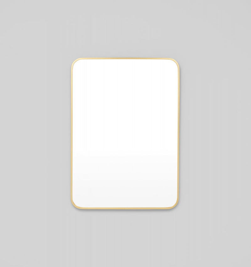 Simplicity Curve Rectangle Brass