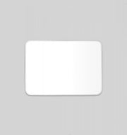 Simplicity Curve Rectangle Silver