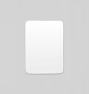 Simplicity Curve Rectangle Silver