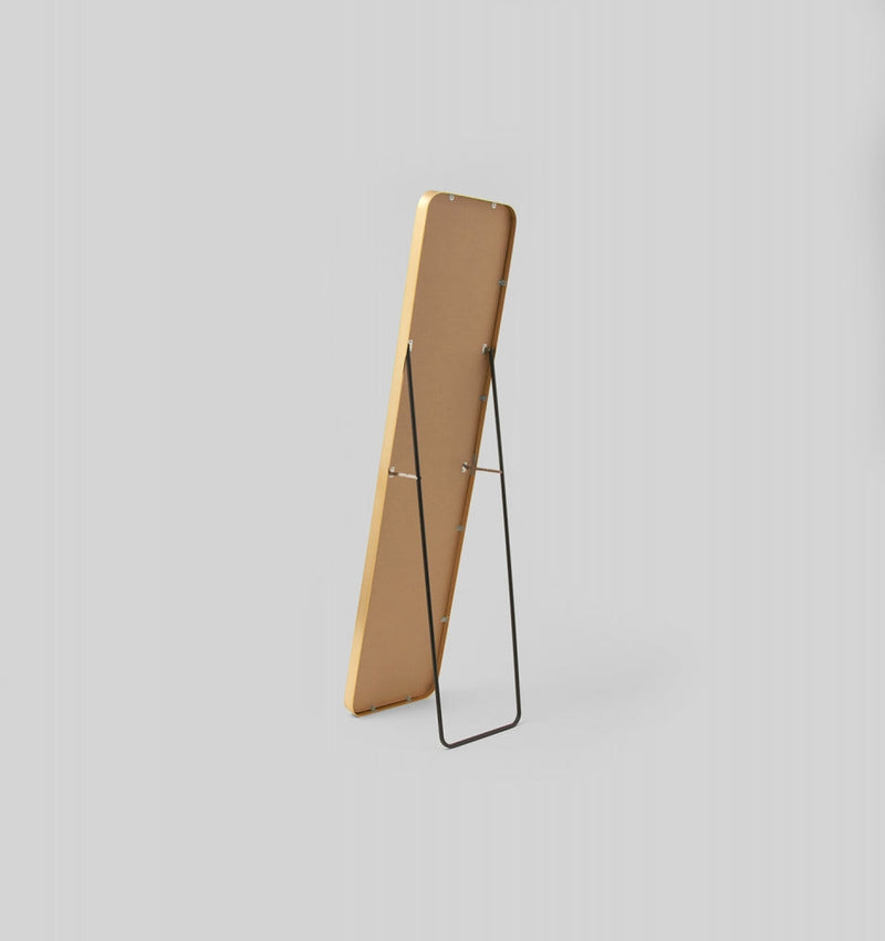 Simplicity Curved Freestanding Mirror | Gold