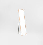 Simplicity Curved Freestanding Mirror | Oak Frame