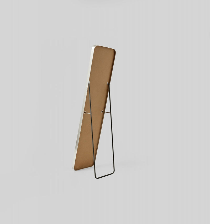Simplicity Curved Freestanding Mirror | Silver