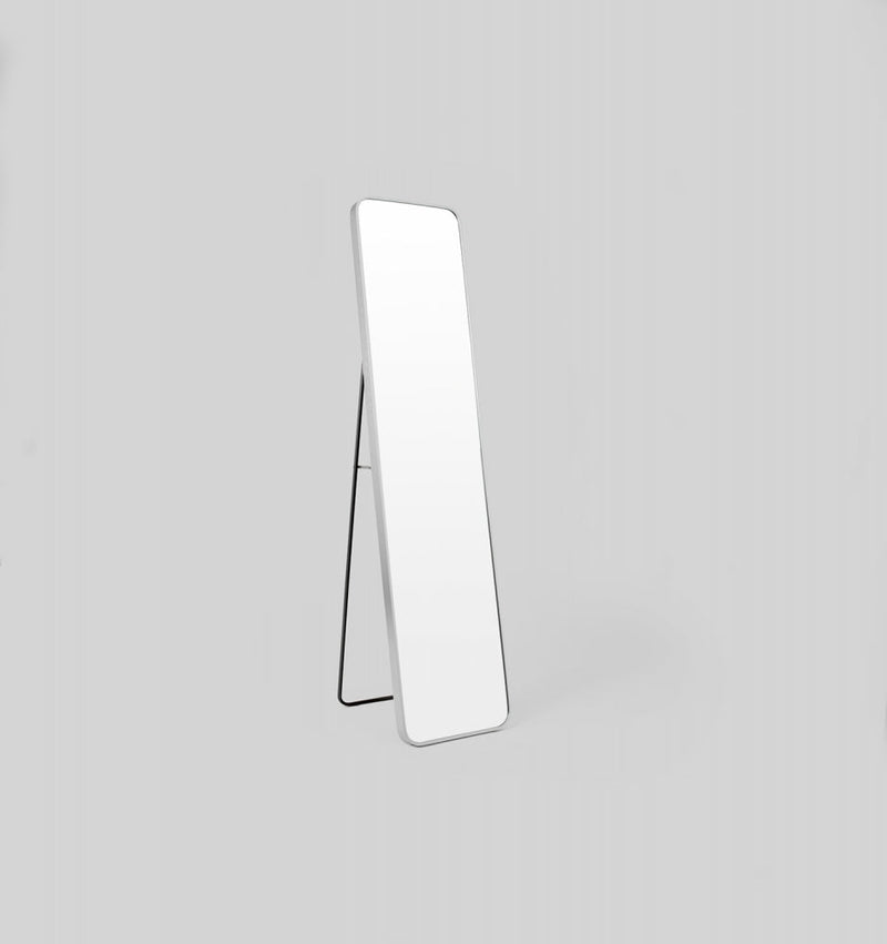 Simplicity Curved Freestanding Mirror | Silver