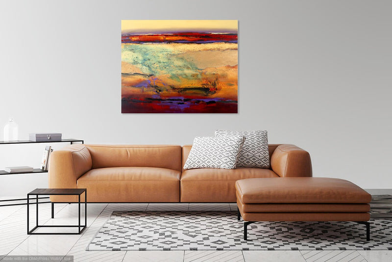 Jan Neil | Country Gold Landscape on canvas | In Situ 
