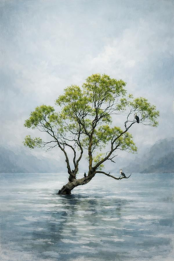 Painterly Tree by Nick Psomiadis