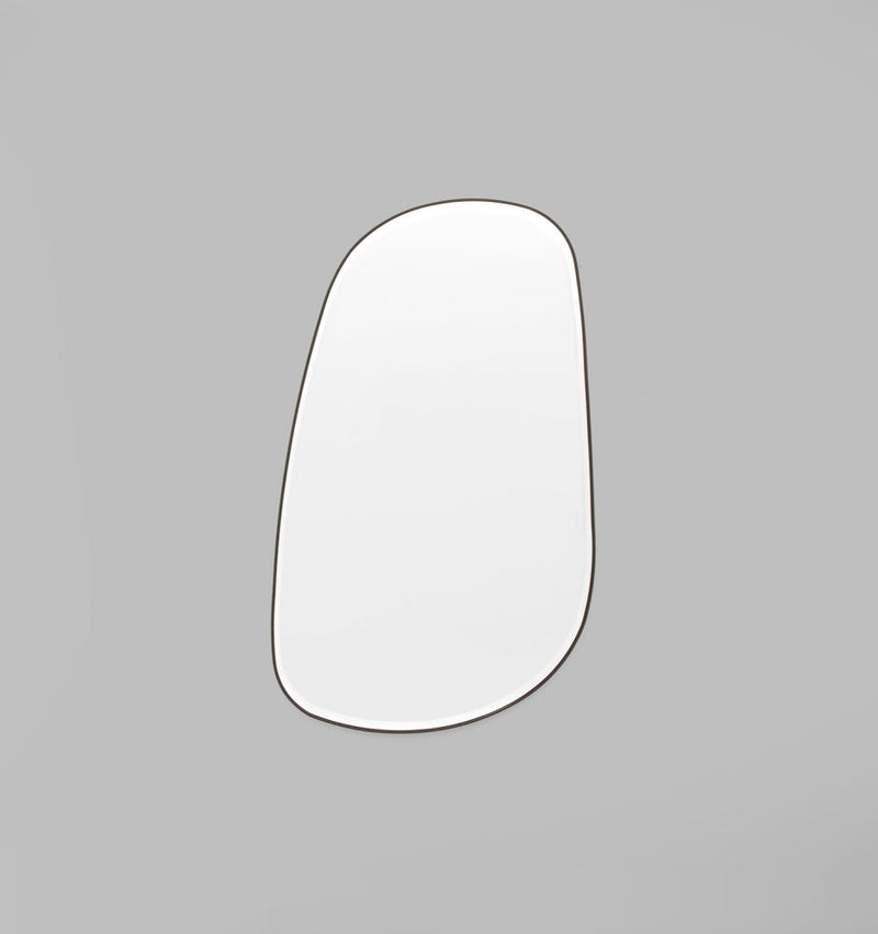 Clearance Stock Pebble Riverstone Mirror Black 150x90 cm