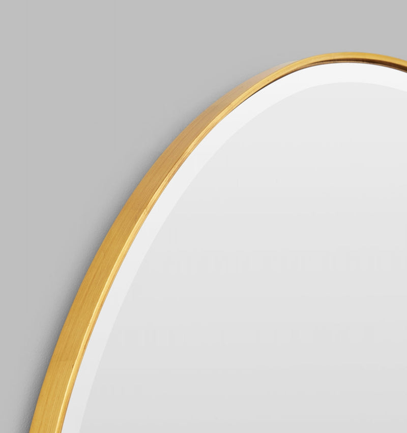 Clearance Stock Pebble Riverstone Mirror Brass 120x70 cm