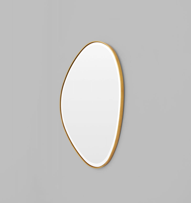 Riverstone Mirror | Brass 70 x 90 cm