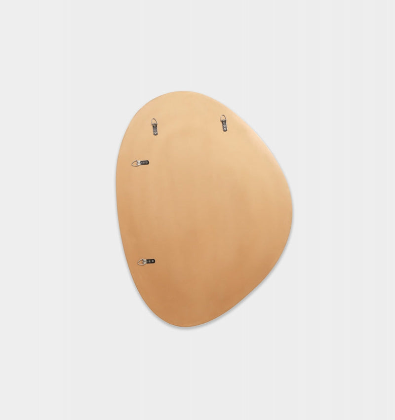 Clearance Stock Pebble Riverstone Mirror Brass 90 x70 cm