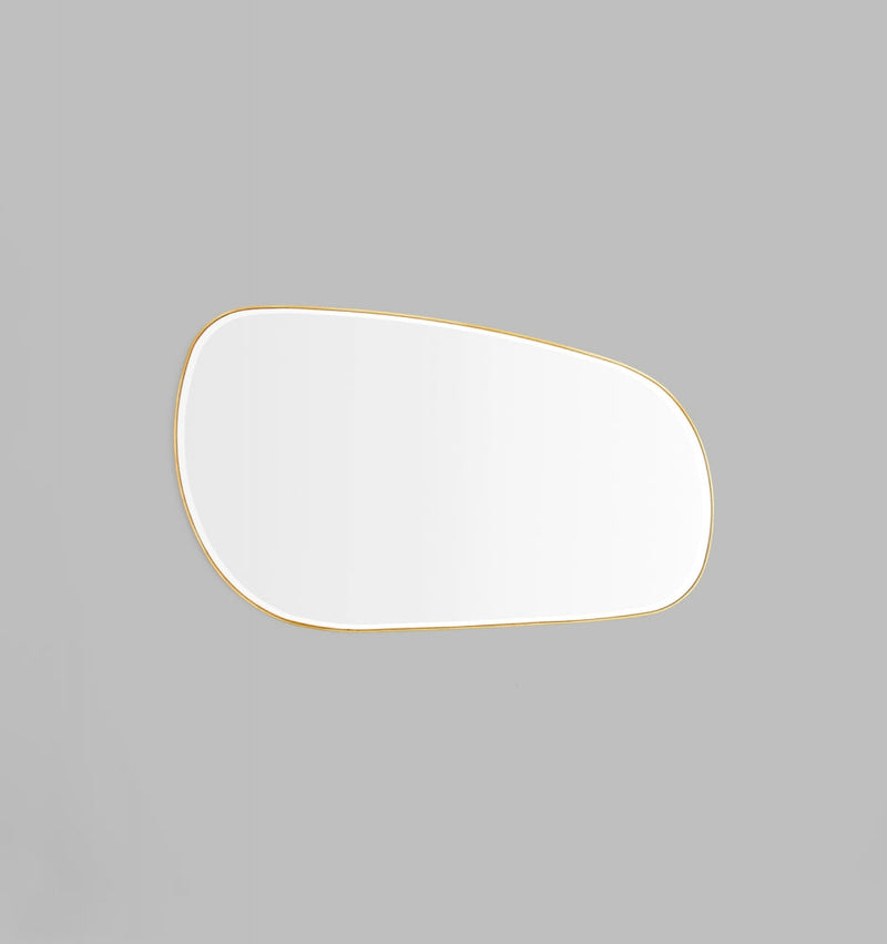 Clearance Stock Pebble Riverstone Mirror Brass 150x90 cm