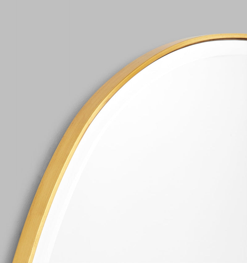 Clearance Stock Pebble Riverstone Mirror Brass 150x90 cm