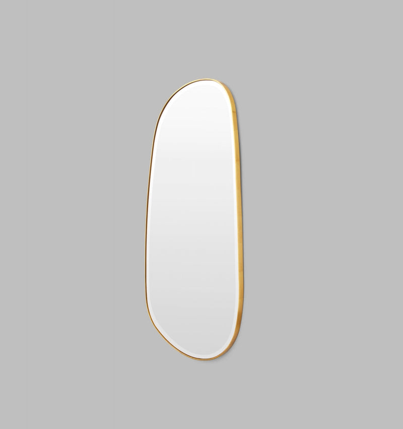 Clearance Stock Pebble Riverstone Mirror Brass 150x90 cm