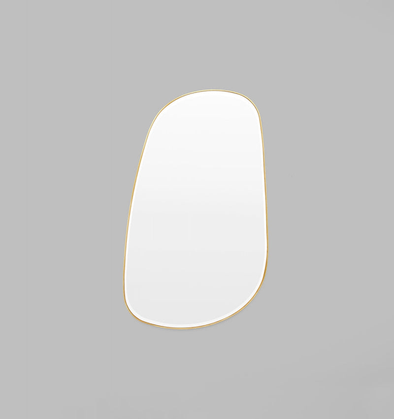 Clearance Stock Pebble Riverstone Mirror Brass 150x90 cm