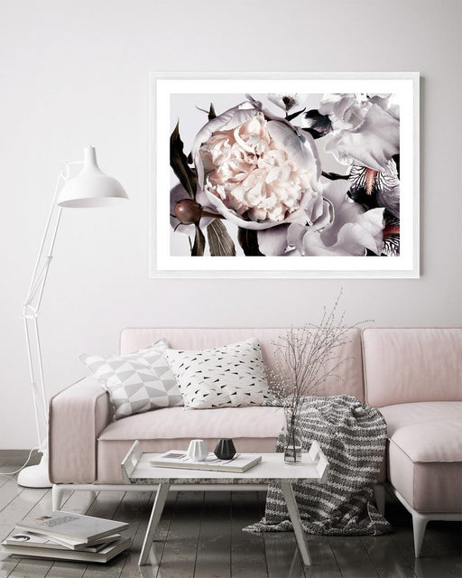 Peonies and Roses | Framed Print 