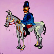 Adam Cullen, Grey Horse at Print Decor, Malvern. Vic.
