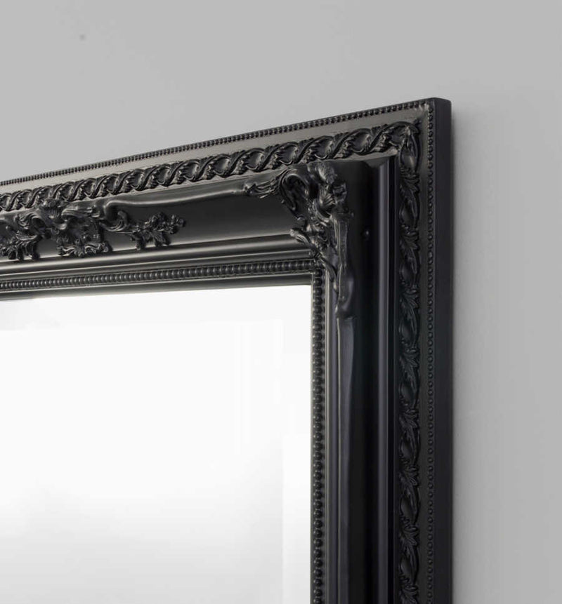 MODERN MIRROR | HAMPTON MATT BLACK MIRROR | PRINT DECOR | DETAIL