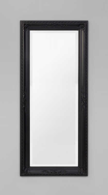 MODERN MIRROR | HAMPTON MATT BLACK MIRROR | PRINT DECOR