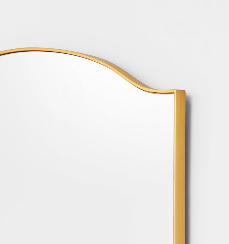 Raye Brass Mirror 75 x 90